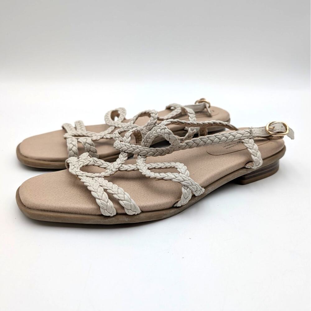 LifeStride Reagan Slingback Sandals Open Toe Women's Bone Size US9.5W EU40.5